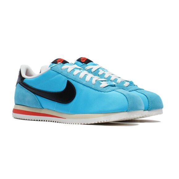 Nike Cortez TXT Men`s Casual Shoes Baltic Blue Black HF0263-401 NEW - Picture 3 of 11